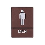 MYCZLQL WC-Zeichen Aufkleber Selbstklebende Abnehmbare Imitation Leder Mann Frau WC-Malerei-Platte, for Bar-Pub-Wanddekoration Handwerk (Color : Men-1pc)