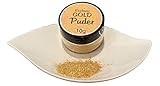 Lebensmittelfarbpuder Gold 10g | Essbares GOLD Puder | Glitzer Puder für Backen Kekse Cupcakes Cocktails | Goldglimmer