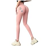 ZZENOR Damen Sporthose Push Up Leggings Frauen Scrunch Butt Tights Hohe Taille Geraffte Yogahosen Workout Butt Lifting Drucken Booty Skinny Yoga Pants Lifting Fitnesshose