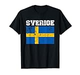 Sverige Flagge Schweden Flagge T-Shirt