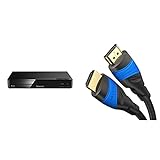 Panasonic DMP-BDT167EG Kompakter 3D Blu-ray Player (Full HD Upscaling, Internet Apps, LAN-Anschluss, USB, MKV-Playback) schwarz & KabelDirekt – 2 m – 4K HDMI-Kabel (4K@120Hz & 4K@60Hz schwarz)