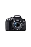 Canon EOS 850D DSLR Digitalkamera Gehäuse - mit Objektiv EF-S 18-55mm F4-5.6 IS STM (24,1 MP, 7,5 cm (3 Zoll) Display, APS-C Sensor, 45 AF-Kreuzsensoren, 4K, DIGIC 8, WLAN, Bluetooth) schwarz