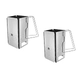 Happyyami 2st Brennholzhalter Gestell Draußen Hitze Tischplatte Für Die Feuerstelle Feuerfest Spitze Gruben Einheit Kochen Lagerfeuer Faltbar Grill Herd Brenner Zelt Rostfreier Stahl S