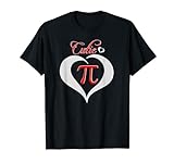Pi Herz Shirt Pi Love Shirt 3.14 Niedliches Pi-Tageshemd Cutie Pi T-Shirt