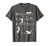 Notenschlüssel für Musiker, Katzenliebhaber, lustig, niedlich, Musiknotenschlüssel T-Shirt