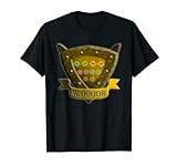 Cat Warrior Schild Augen Gold Lustiges Geschenk für Kinder T-Shirt