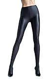 Gatta Black Brillant – blickdichte, topmodisch glänzende Strumpfhose - Größe 4-L - Nero-schwarz