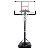 MARNUR Basketballkorb Outdoor Basketballständer Basketballkorb mit Ständer Tragbare Basketballtor-Basketballausrüstung mit Einstellbarer Höhe mit großem Rückenbrett und Rädern und großer Basis
