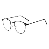GEMSeven Mode Frauen Männer Metall Half Black Frame Myopia Brille Diopter Brillenrahmen