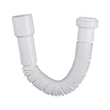 Anschlussrohr flexibel für Spülen-Geruchsverschluss | Siphon | Kunststoff | 40 / 50 mm