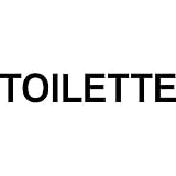GreenIT Toilette WC Bad Tür Beschriftung Schriftzug Aufkleber die Cut Tattoo Deko Folie (Toilette 35cm schwarz)