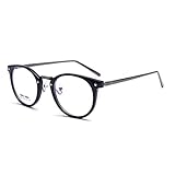 GUKOO Round TR90 Schlank Rahmen Vintage Optische Brillen nicht verschreibungspflichtigen Brillen Rahmen mit klaren Gläsern