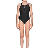 arena Dynamo Junior Einteiliger Badeanzug für Mädchen, Chlor- und Salzbeständiger Sport Badeanzug aus MaxFit Material mit UV-Schutz Faktor 50+