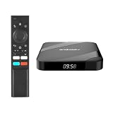 Boddceto ATV Android 14 Smart TV Box 4G+32G AV1 S905W2 Quad-Core Dual WiFi Sprachfernbedienung Media Player 8K 4K Set-Top-Box EU-Steck