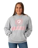 Barbie Collegiate Logo Damen Grau Marl Kapuzenpullover | Authentisches Merchandise | Bequemes & stylisches Sweatshirt Fans