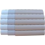 5 x 2 Meter PVC Rollladenlamelle Profil Rolladenlamelle Maxi 52mm Farbe: Grau