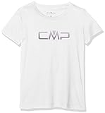 CMP Mädchen Technical T-Shirt with Logo, White, 176