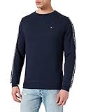 Tommy Hilfiger Herren Logo-Tape Sweatshirt, Navy Blazer, M