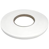 KLEBESHOP24 Schaumband einseitig selbstklebend | Dichtband | Dichtungsband | Weiß | Schutzklebeband zum Abdichten, Abdämpfen, Puffern etc. / 2 x 10 mm - 10 Meter-R