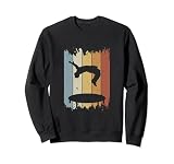 Retro Salto BackFlip Trampolin Freerunner Vintage Silhouette Sw