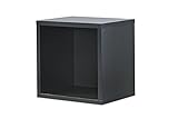 Regal schwarz, Regalwürfel, Cube schwarz, Click System: Keine Schrauben und Dübel