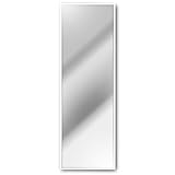 Homestyle Wandspiegel 50 x 150 cm Eiche massiv Holzrahmen braun rechteckig Rahmenspiegel (Eiche, weiß)