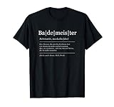 Herren Bademeister Lustig Definition Badewärter T-Shirt