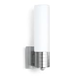 Steinel Sensor Außenleuchte L 260 S, 9.87 W LED Lampe, 240° Bewegungsmelder, 12 m Reichweite, 703 lm, Edelstahl, Weiß