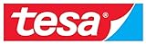 tesa® Signal Absperrband - Warnband zur Absperrung, Markierung und zur Abgrenzung von Gefahrenbereichen - nicht klebend - Rot-Weiß, 100 m x 80 mm