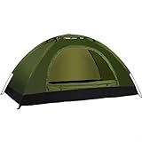 BlissfulAbode Campingzelt, 1/2-Mann-Zelt für den Außenbereich, ultraleichtes Zelt, leicht und tragbar, mit Unterstand, Tragetasche, einfacher Aufbau für Rucksackreisen, Reisen, Wandern (2 Personen,