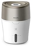 Philips Domestic Appliances Luftbefeuchter mit hygienischer NanoCloud-Technologie, HU4803/01 (Raumgröße bis zu 25m²), Metallisch, Weiß