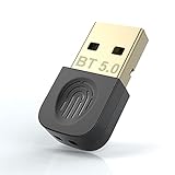 Bluetooth Adapter USB 5.0, Bluetooth Dongle 5.0, Bluetoth 5.0 USB Dongle Stick für Laptop, Headset, Tastatur, Maus