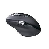 INFINMIND Kabellose Computer-Bluetooth-Maus mit intelligentem fliegendem Scroll, Daumenscroll-Maus, ergonomische Maus, leise 3 Geräte, Maus für Windows/Mac OS/Chrom/Linux/Android (Dunkelschwarz)
