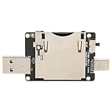 Zunate USB3.1, TYP C, Dual Interface PH86A CFE Hochgeschwindigkeits-Kartenleser, 10 Gbit/s Unterstützt 2 TB Dual Interface Ultrafast-Übertragung, für Windows Linux