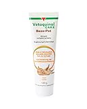 Vetoquinol Bezo-Pet Paste | 120g | Ergänzungsfuttermittel für Hunde und Katzen | Kann dabei helfen zur Förderung der Haarballenausscheidung beizutragen | Mit Malz und Fischöl