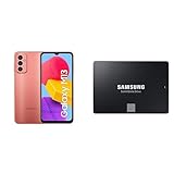 Samsung Galaxy M13 4GB/128GB Orange (Orange Copper) Dual SIM M135F & 870 EVO SATA III 2.5 Zoll SSD, 500 GB, 560 MB/s Lesen, 530 MB/s Schreiben, Internes Solid State Drive, Festplatte