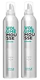 Dusy Style Volume Mousse strong 400ml Schaumfestiger Stylingschaum Haarschaum (2 Stück)