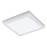EGLO LED Außen-Deckenlampe Argolis, 1 flammige Außenleuchte für Wand und Decke, Deckenleuchte aus Alu und Kunststoff, Farbe: Weiß, IP44