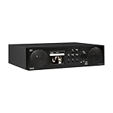 Imperial DABMAN i450 Internetradio / Digitalradio / DAB+ (Bluetooth, Internet / DAB+ / DAB / UKW, WLAN, LAN, USB, Aux In, Standradio, Küchenradio) schw