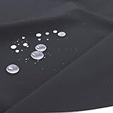 TOLKO Nylon Stoff Outdoor-Stoff Wasserdicht | Nylonstoff Meterware leicht | für Regenjacke Plane Regenschutz | Stoffe zum Nähen Meterware | weich, flexibel (Schwarz Asphalt)
