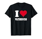 Rotes Herz Ich Liebe Wasserböcke T-S