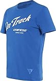 Dainese Paddock Track T-Shirt Blau/Weiß XL