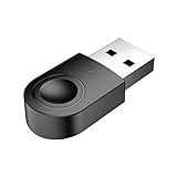 WPHPS USB Bluetooth-kompatibler Adapter Dongle 5.0 Empfänger Sender Für Windows 7/8/10 PC (Color : As Shown, Size : One Size)