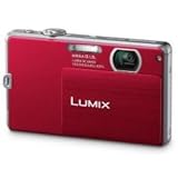 Panasonic Lumix DMC-FP3 Kompaktkamera, 14,1 MP 1/33 Zoll CCD (Ladeübertragung), 4320 x 3240 Pixel, Rot