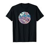 Abstrakte Acryl Flüssigkeit gießen - Moderne Kunst T-Shirt