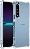 PIXFAB Schutzhülle für Sony Xperia 1 IV, transparent, stoßfest, ultradünn, kratzfest, Gel, Gummi, Silikon, Schutzhülle, für Sony Xperia 1 IV – Transparent