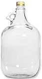 lilawelt24 5L GLASBALLON Weinballon GÄRBALLON GLASFLASCHE Flasche Gallone Leere Glasflasche zum Befüllen