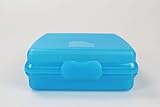 TUPPERWARE To Go Sandwich-Box blau Brotbox Schule Pausenbrotbehälter A126 Dose