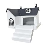 ＡＷＨＡＯ Eichhörnchen Futterstation, Vielseitiges Cottage Design, Einfach zu Füllender Eichhörnchen F