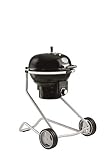 RÖSLE Holzkohle-Kugelgrill No.1 AIR F50, Hochwertiger Kohlegrill mit Air Control System, Deckelscharnier, Deckelthermometer, klappbarer Edelstahl-Grillrost, extra große Grillfläche und G